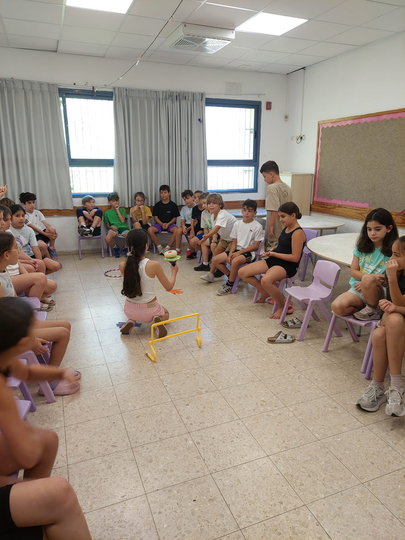 ילדים משחקים במשחק גיבוש בהפעלה